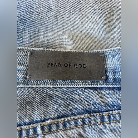 Fear of god 34W indigo blue selvedge denim jeans 4th collection 2015 2nd batch - Picture 4 of 15
